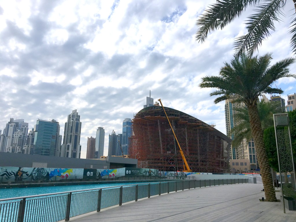 Opera house uner construction in Dubai