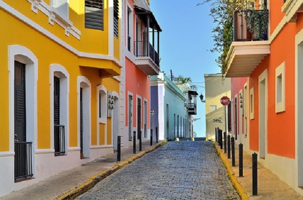 Colorful streets of Old San Juan