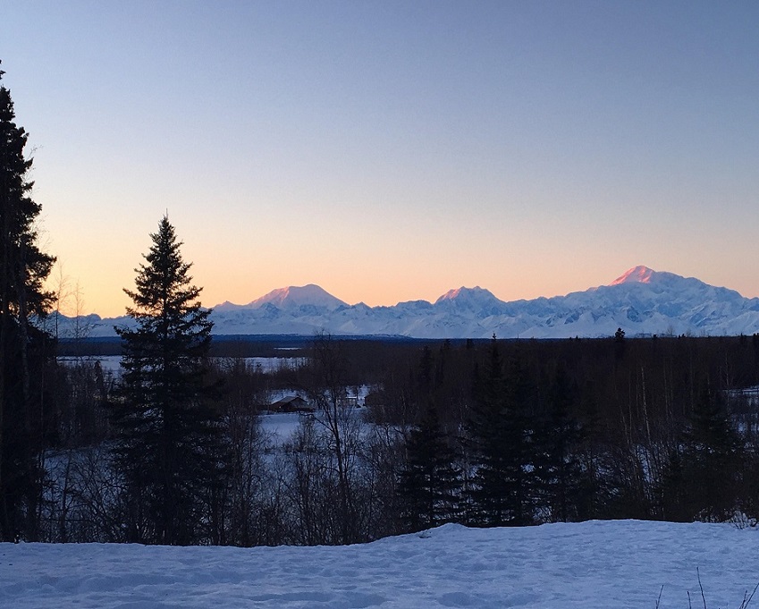 View of Mt. McKinley in Talkeetna, Alaska