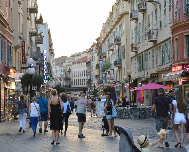 Charming streets in Nice, France