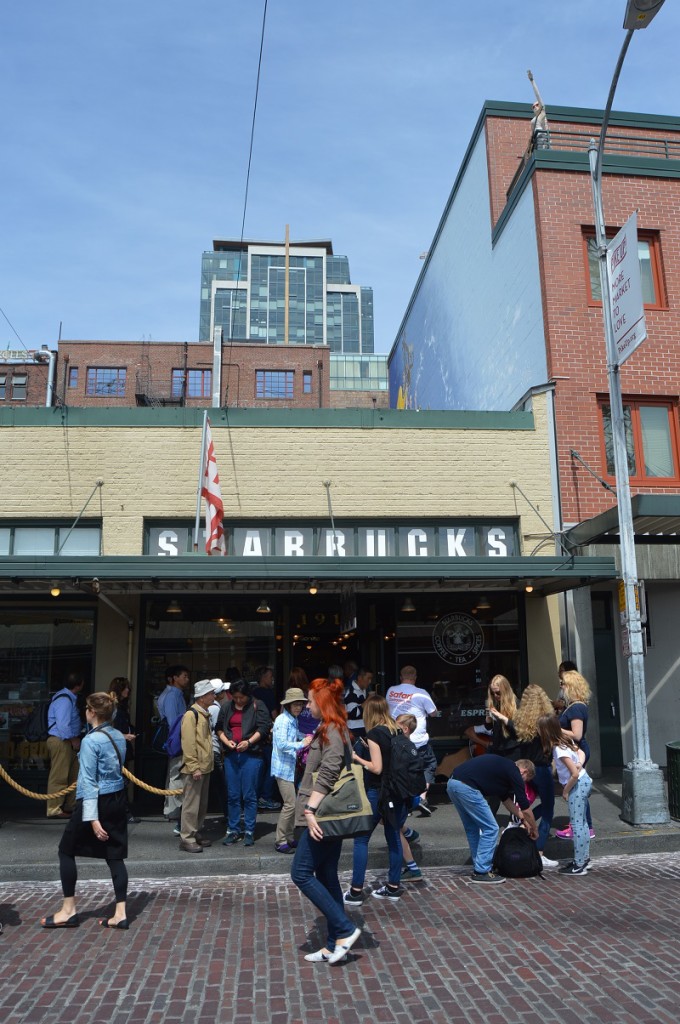 The original Starucks in Seattle, Washington