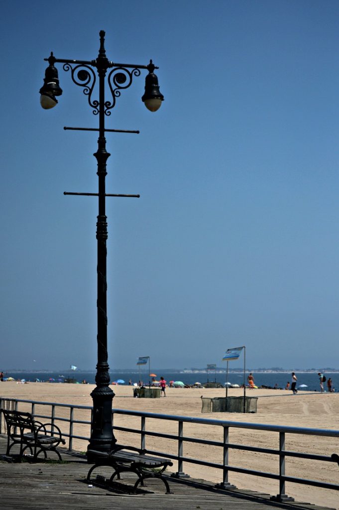A sunny day at Brighton Beach