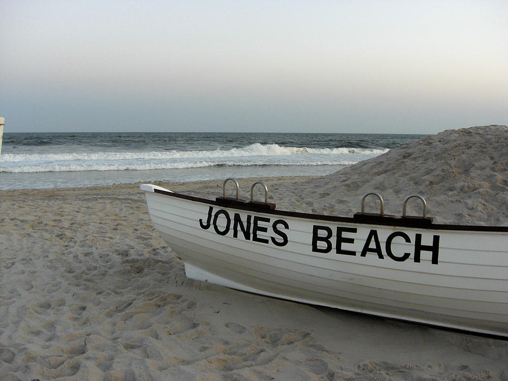 Jones Beach at sunset