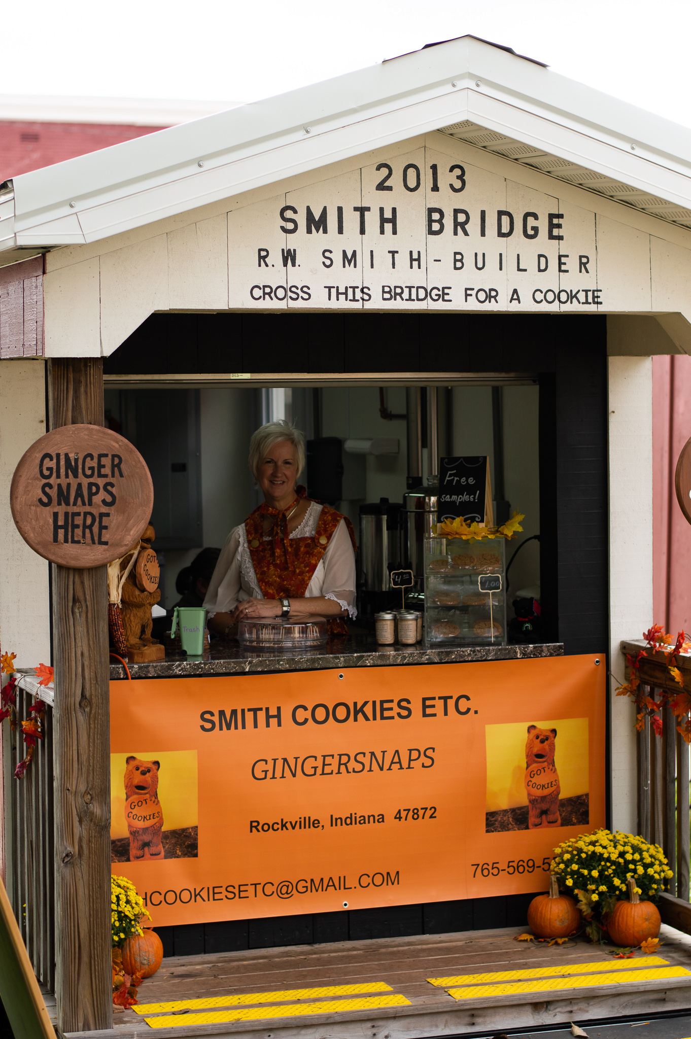 Homemade cookies at the Parke County Covered Bridge Festival