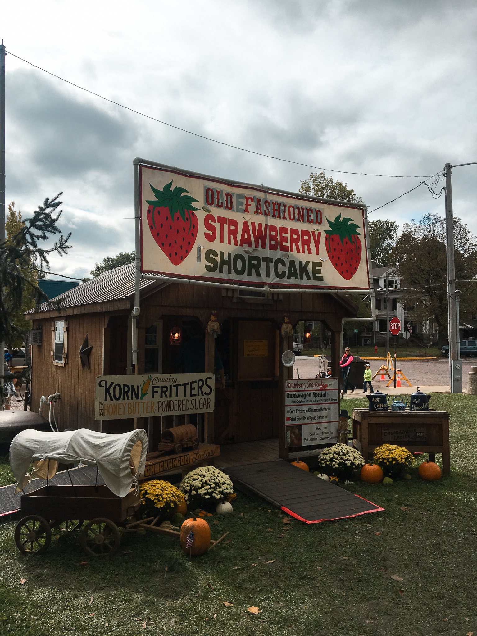 Parke County Covered Bridge Festival Strawberry Shortcake Stand