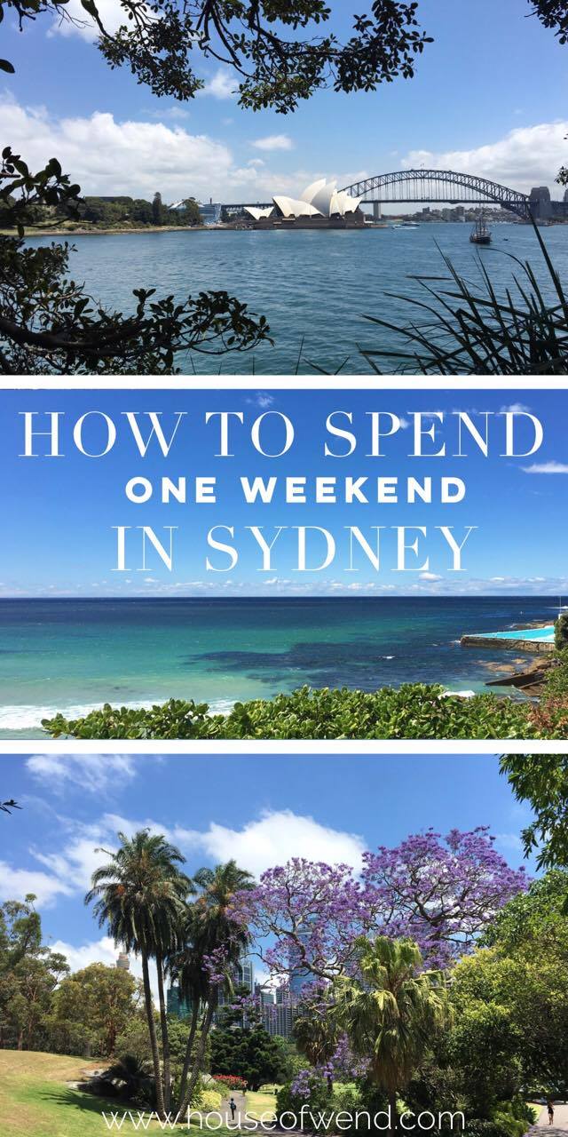 How to spend a weekend in Sydney Pinterest