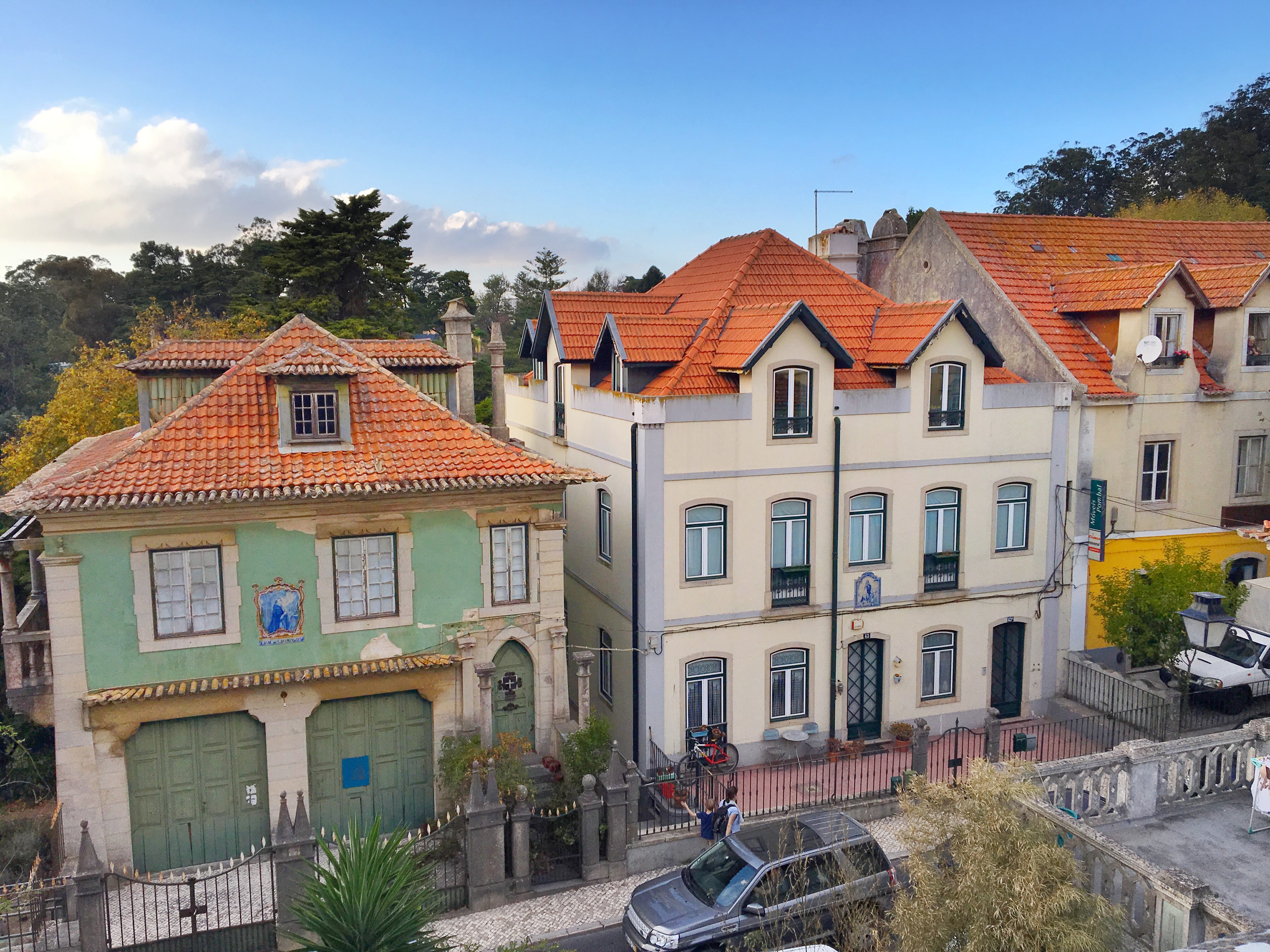 Colorful homes in Sintra, Portugal