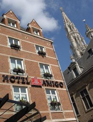 Outside Hotel Amigo in Brussels, Belgium