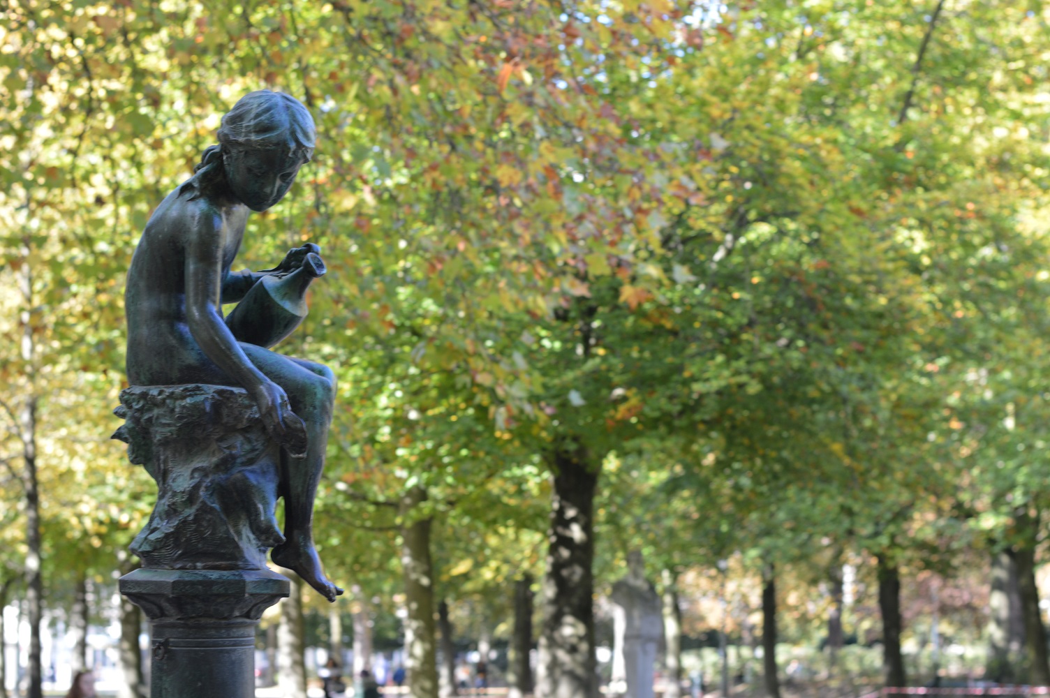 Sculpture in the Parc de Bruxelles in Brussels, Belgium