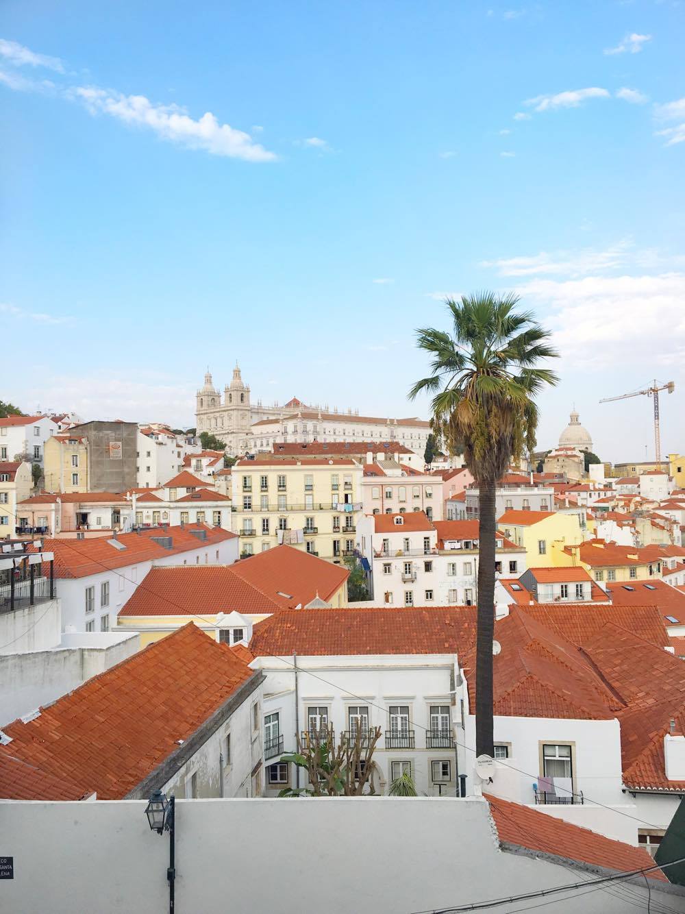 Terra-cotta rooftops in Lisbon, Portugal