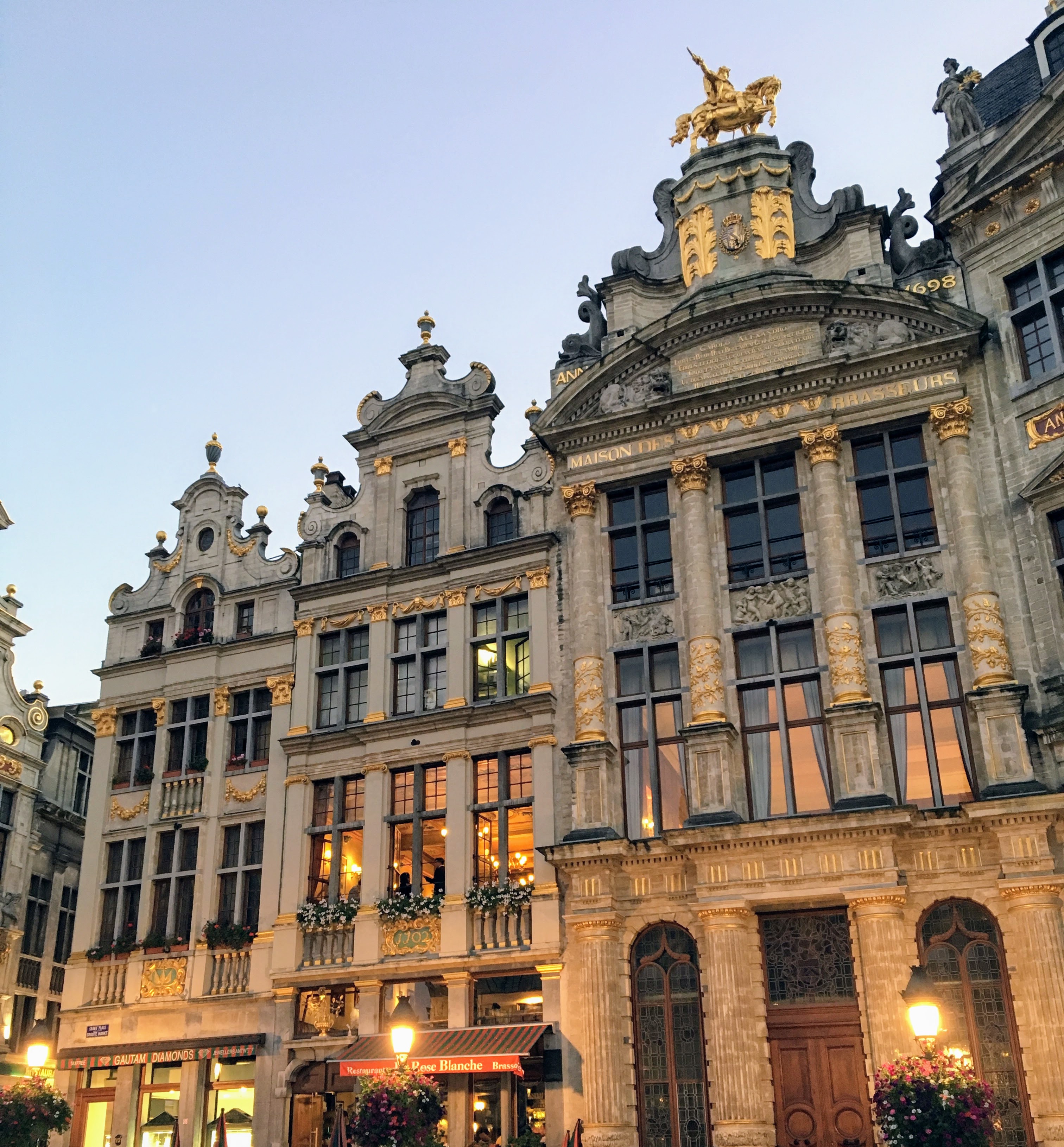 The Grand Place architecture in Brussels, Belgium