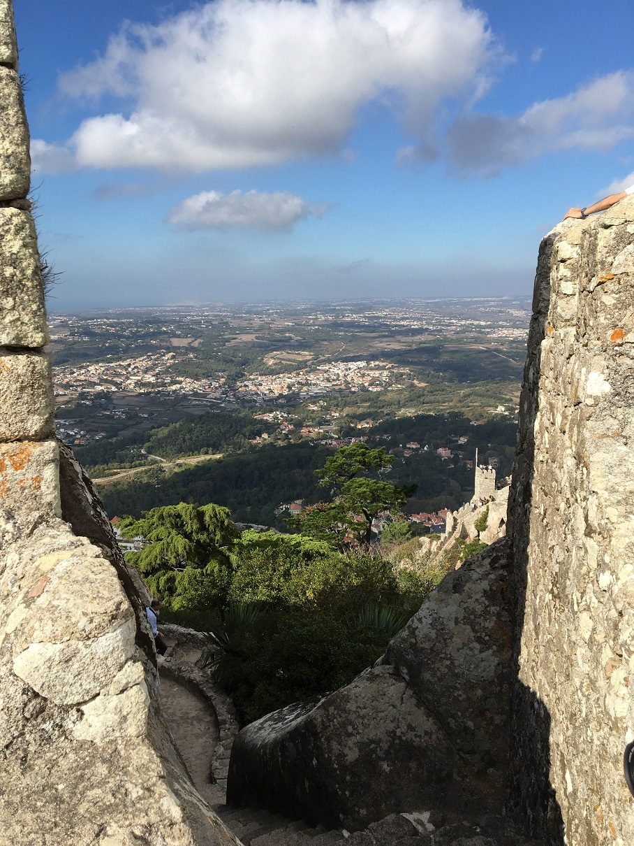 View from the Moorish Castle in Sinta, Portugal