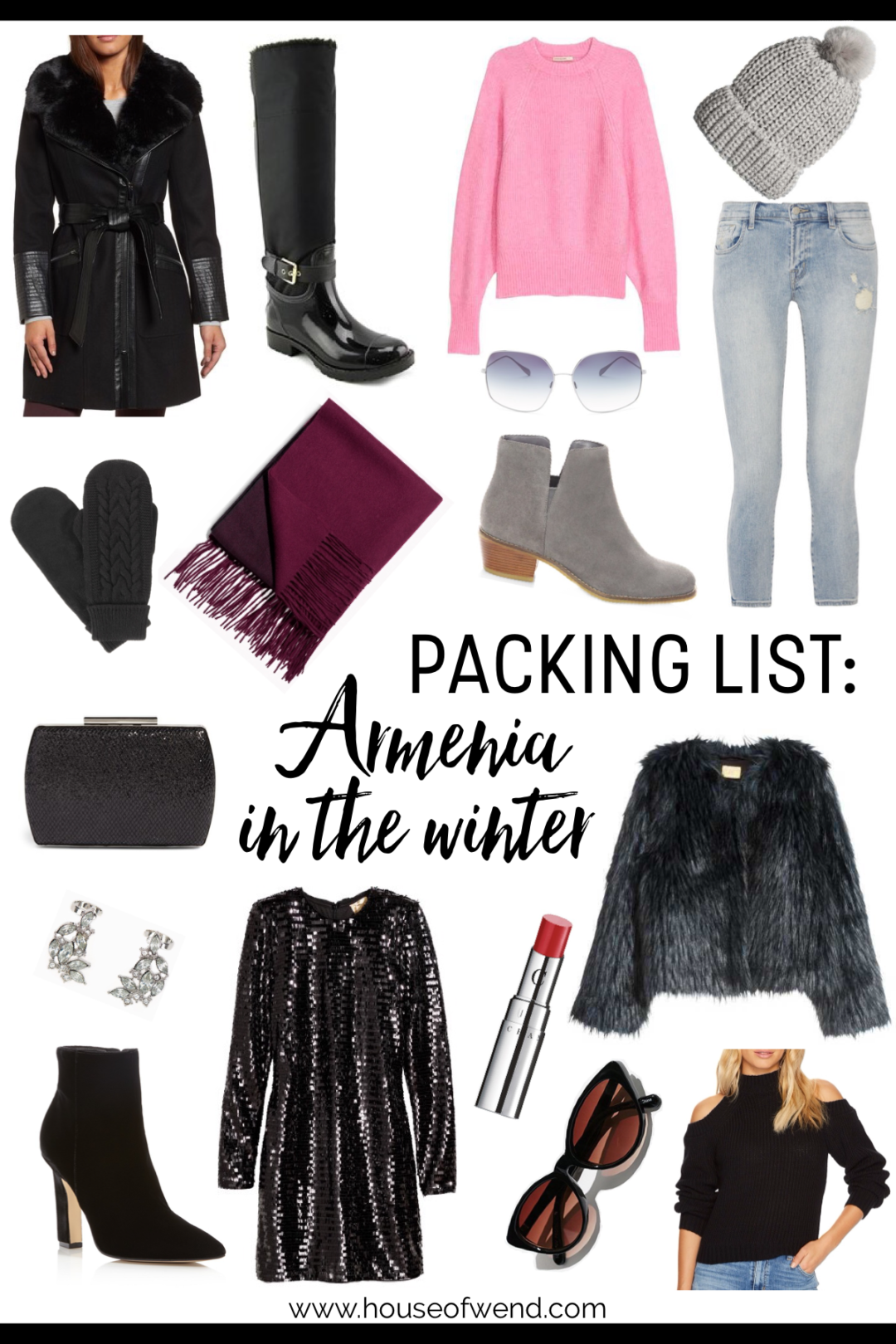 Packing list for Armenia in the winter