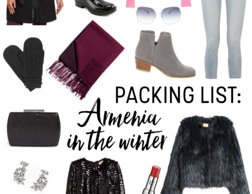 Packing list for Armenia in the winter