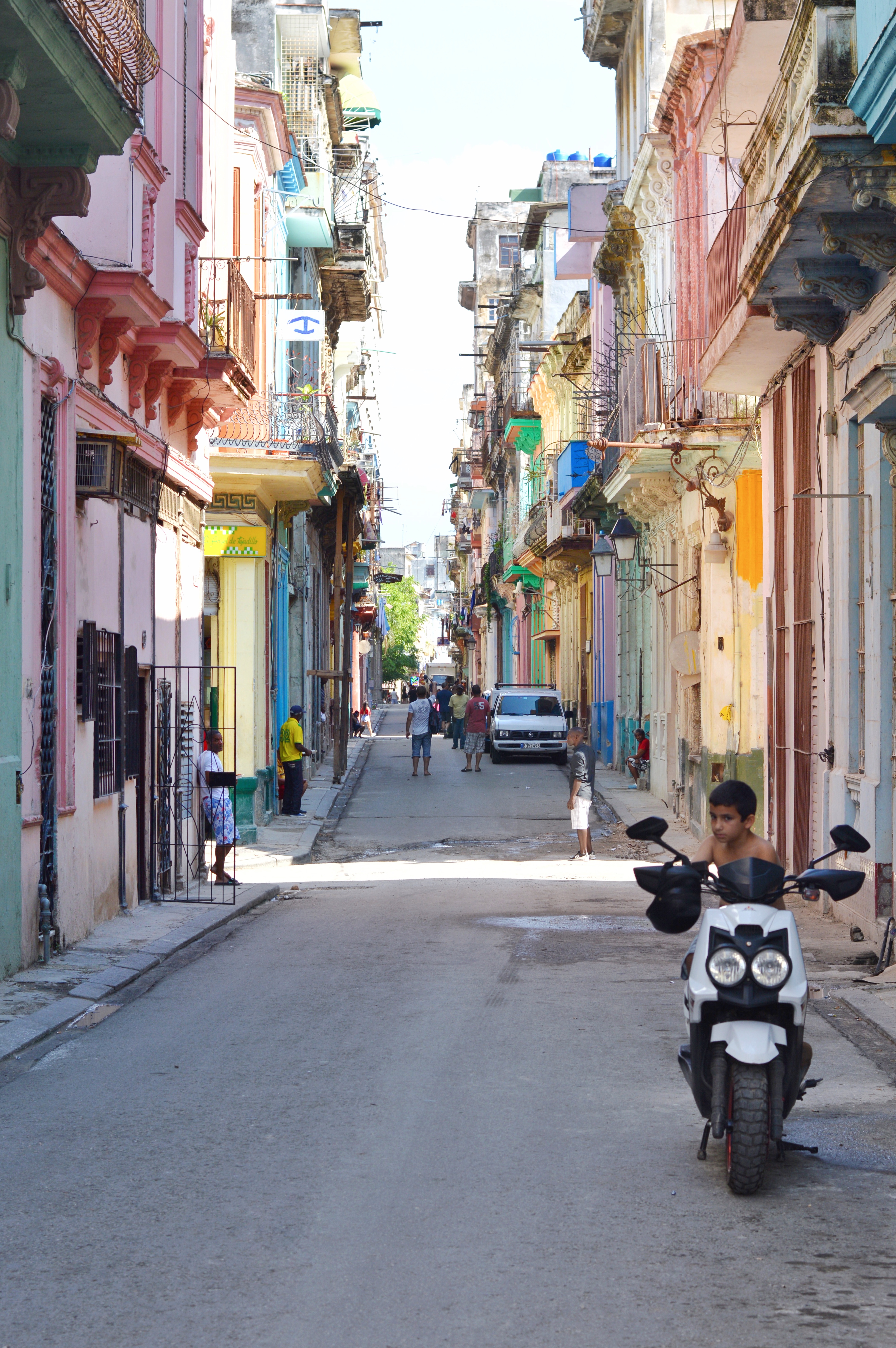 Colorful alley in Havana, Cuba