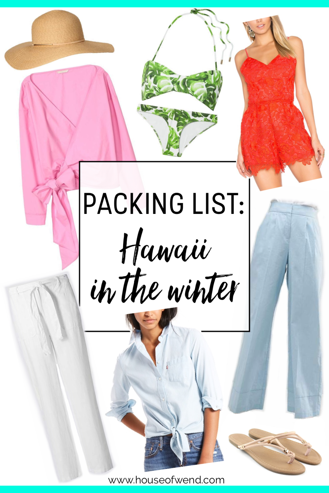 Hawaii packing list