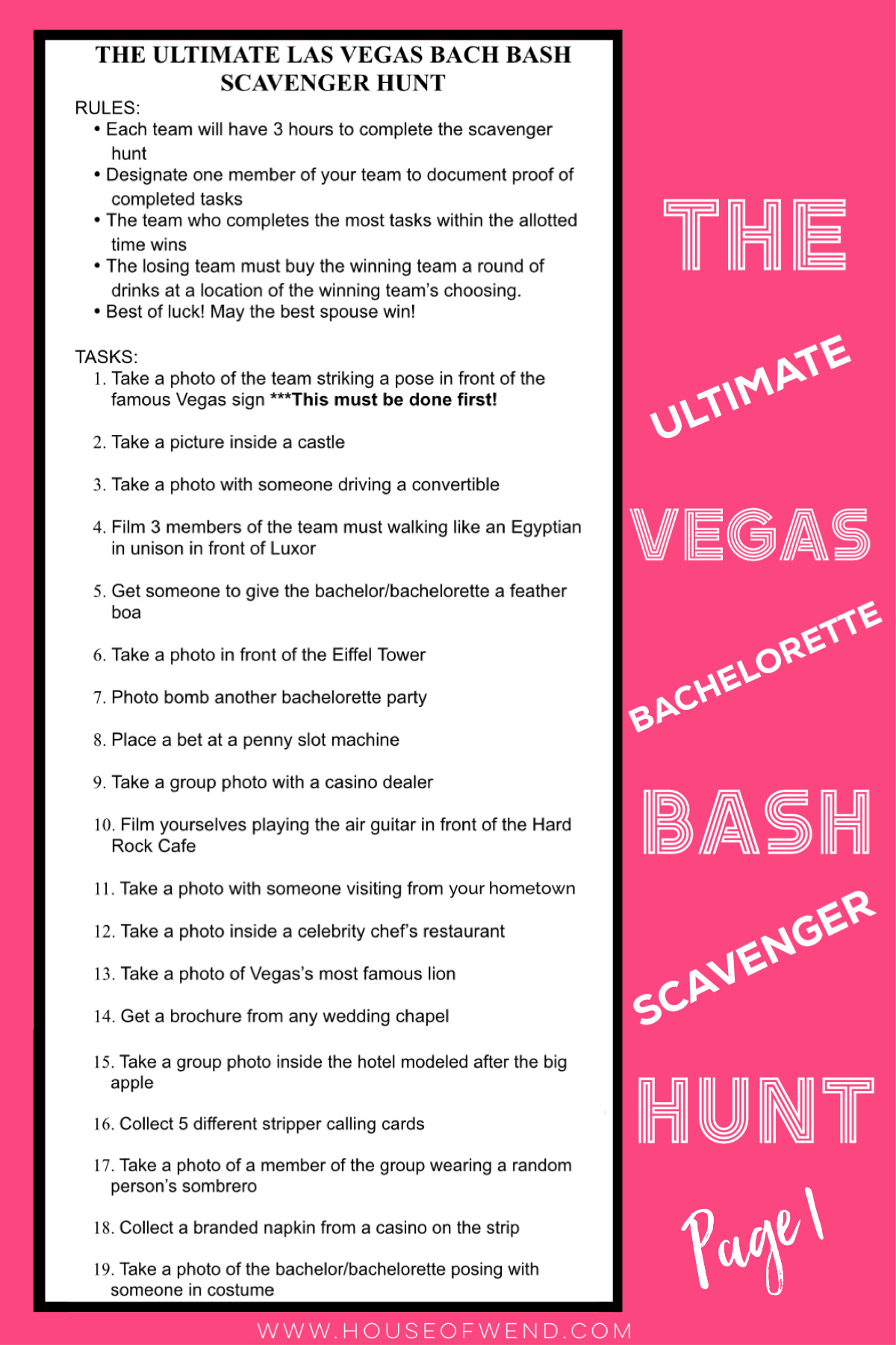TIPS FOR PLANNING THE ULTIMATE BACHELORETTE PARTY IN VEGAS