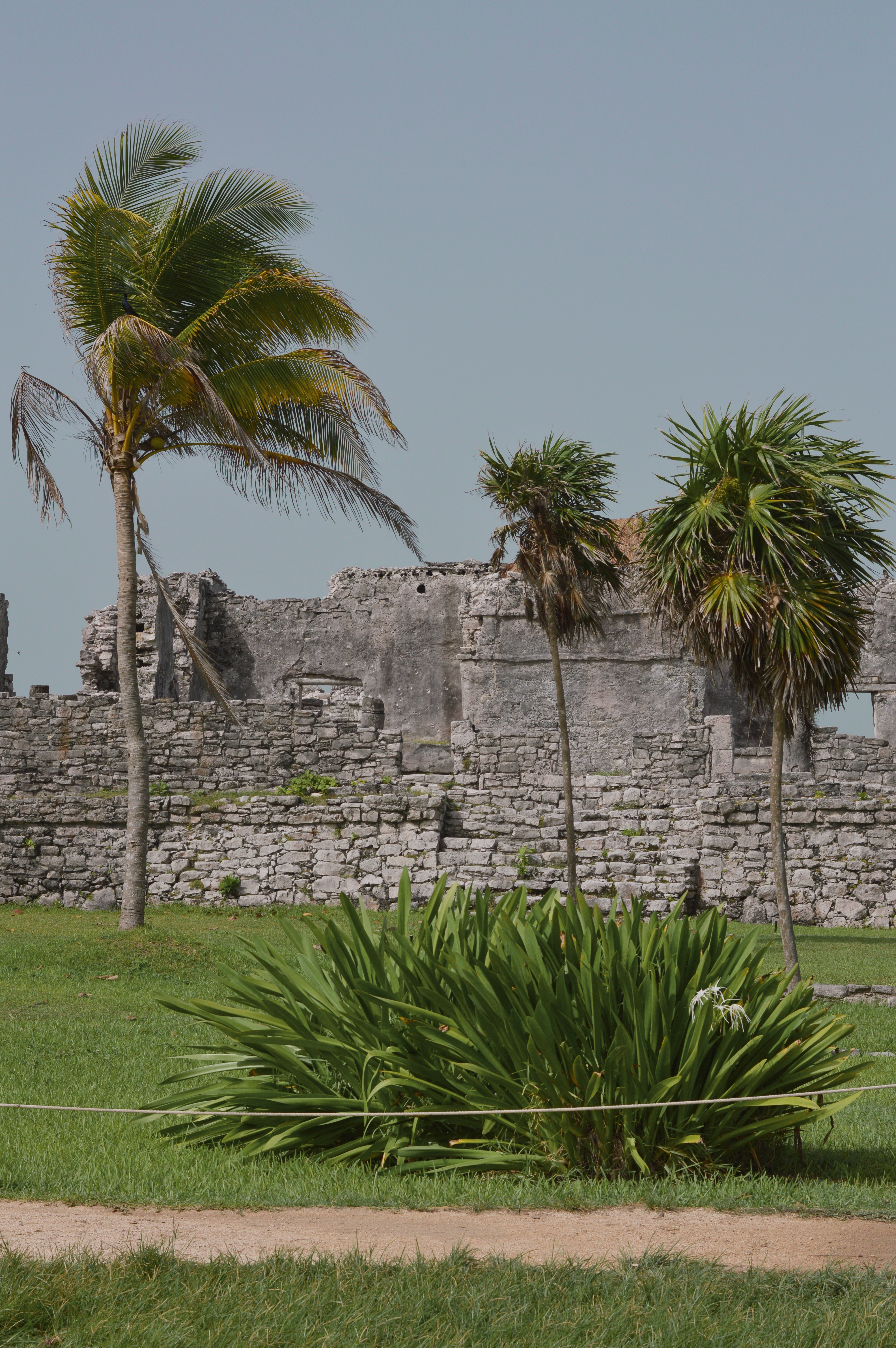 One of the remaining structures at the Tulum Ruins