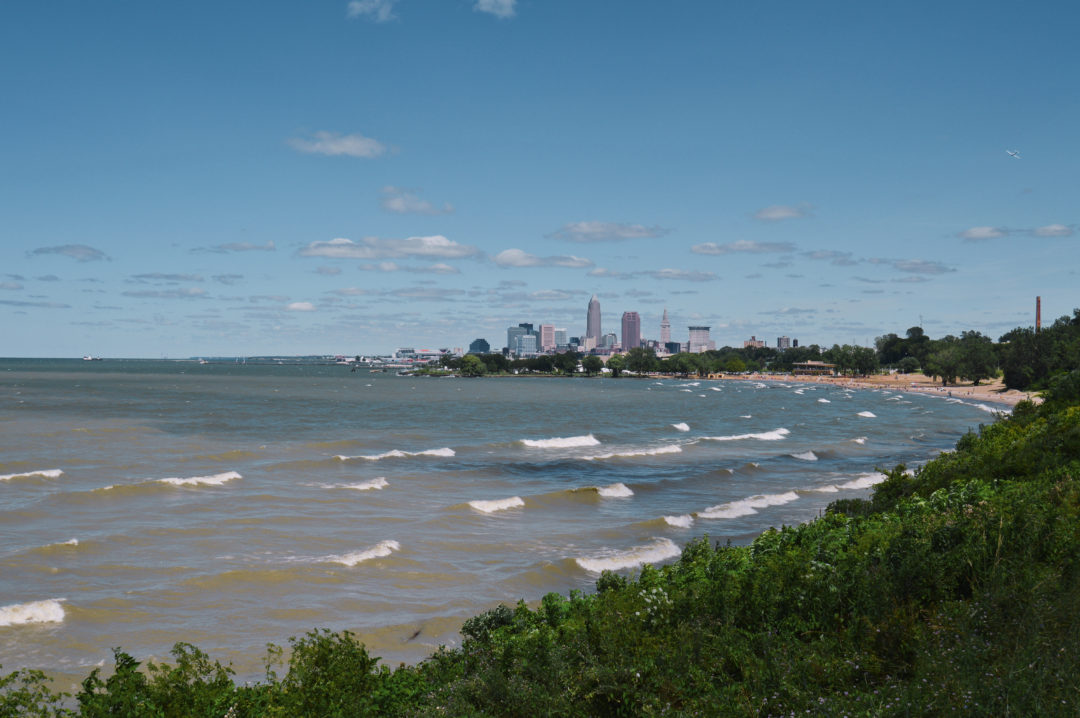 The Cleveland Skyline from Edgewater Beach Park