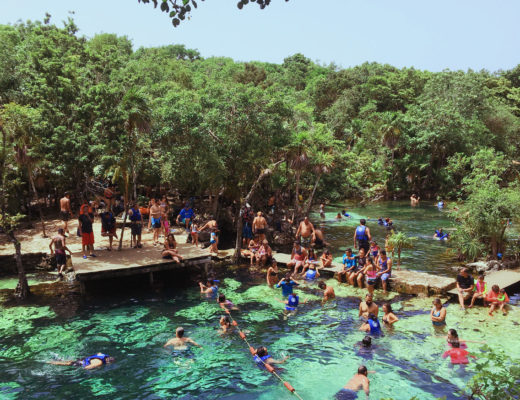 Cenote Azul in Tulum, Mexico