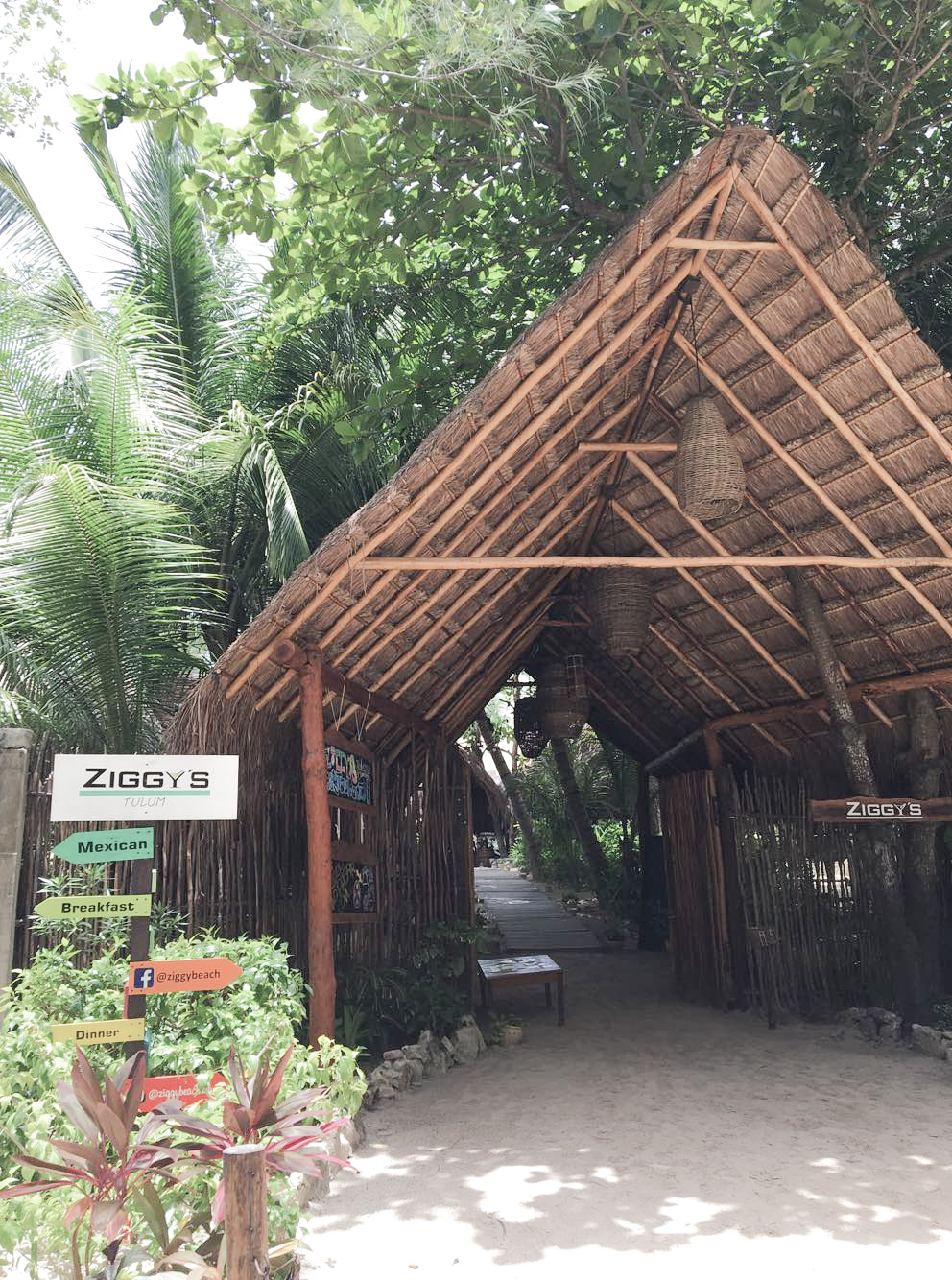 Ziggy's Beach Bar in Tulum, Mexico