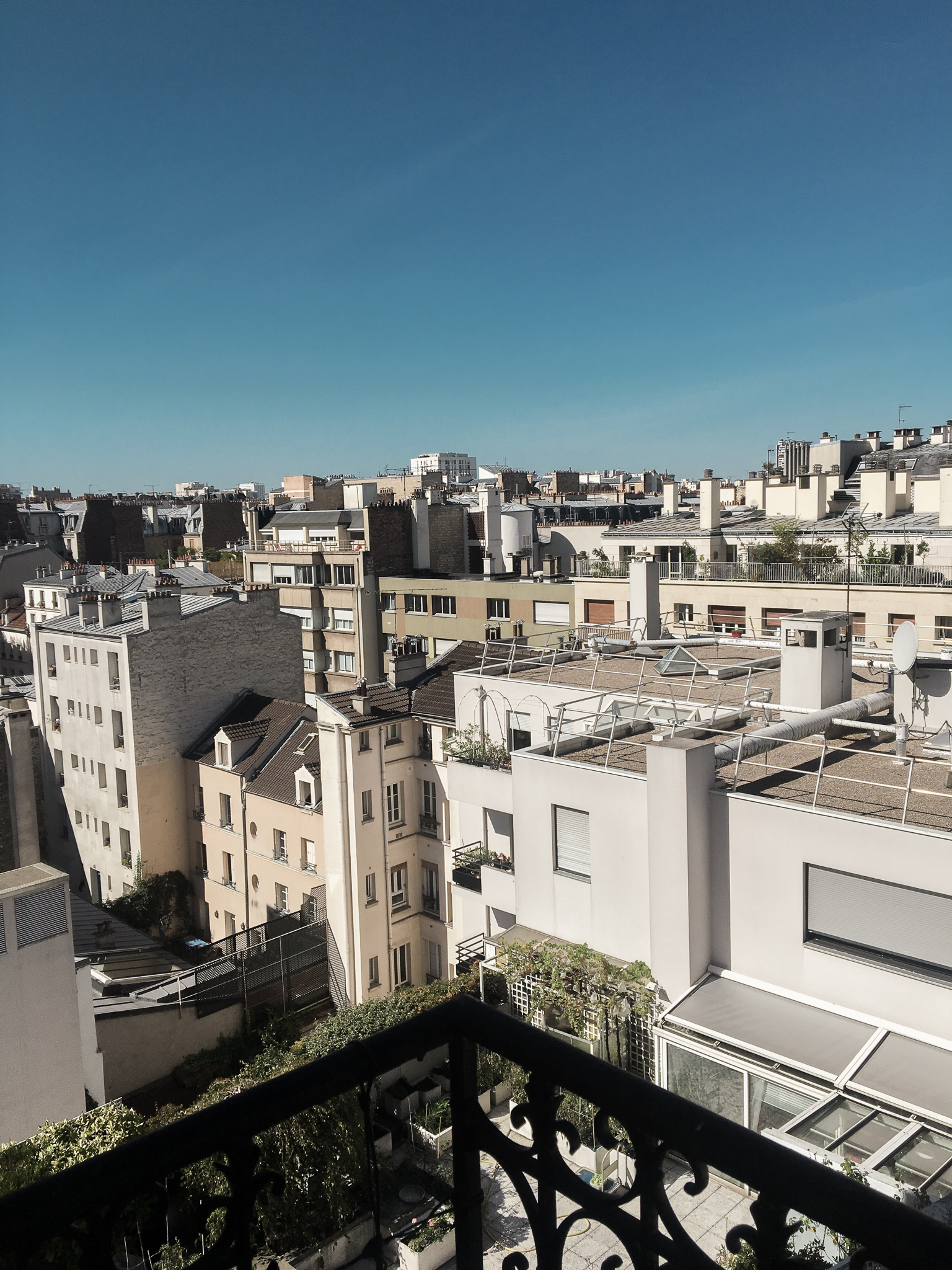 rooftop views in Paris, France