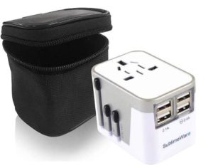 Four USB Port International Travel Adapter