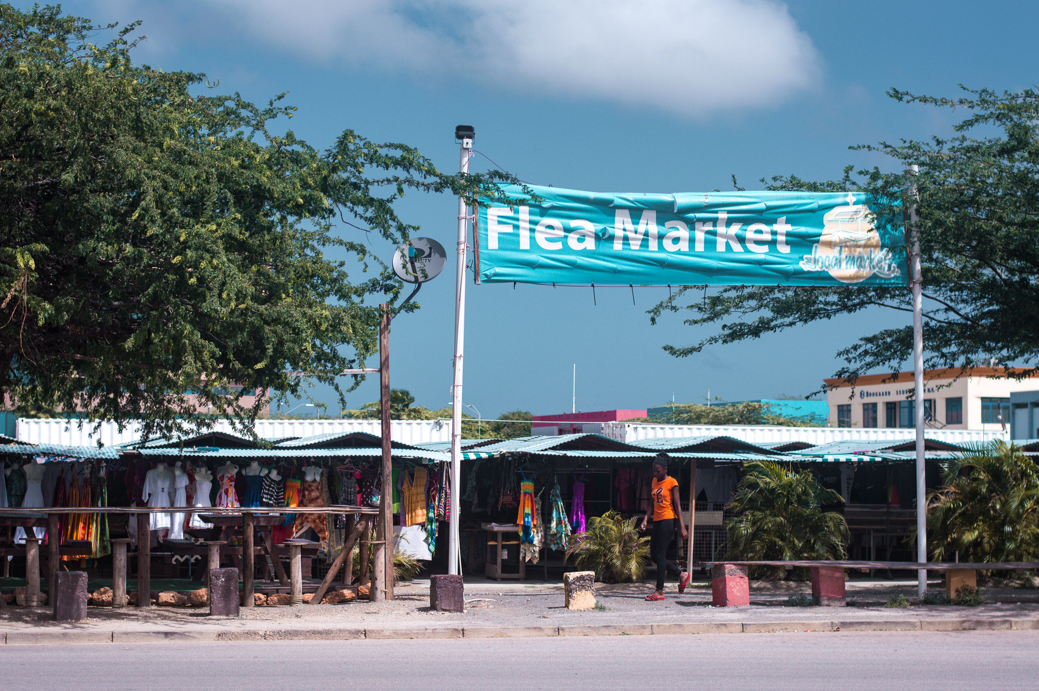 Local flea market in downtown Aruba