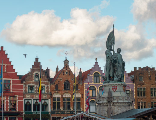 The central square, Markt in Bruges Belgium