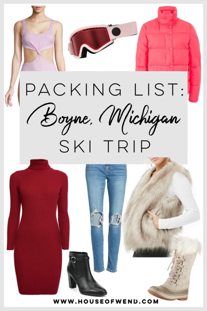 Boyne, Michigan Ski Trip Packing List