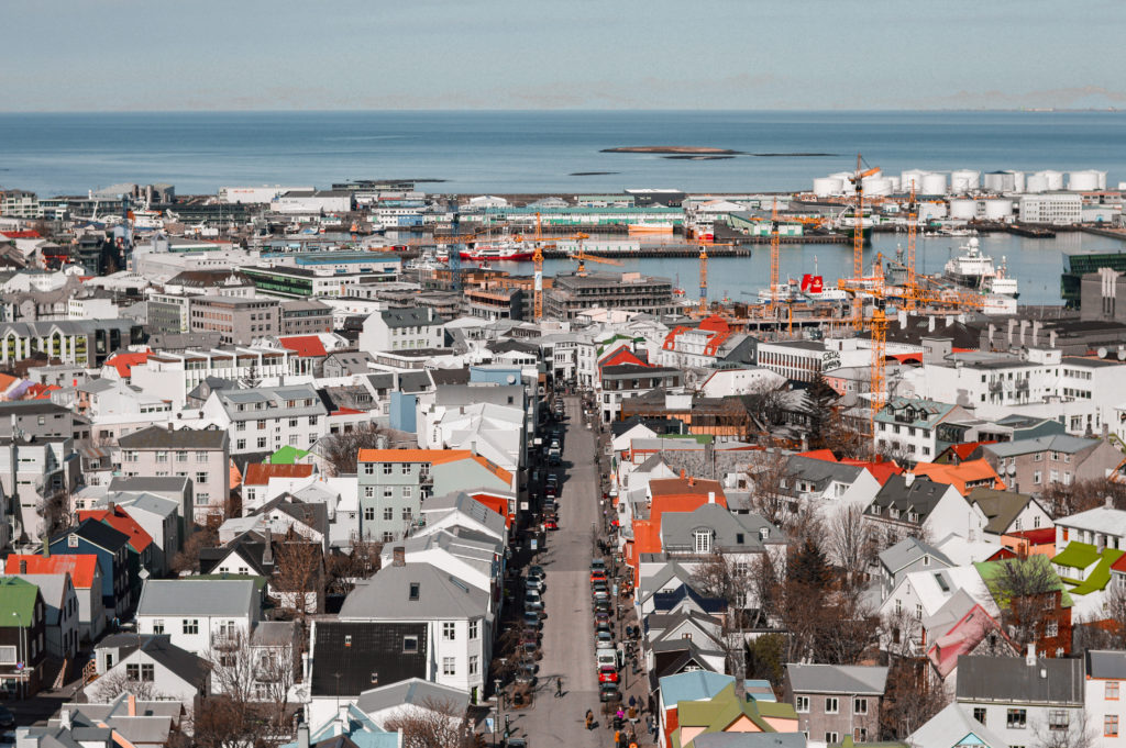 View of Reykjavik Iceland