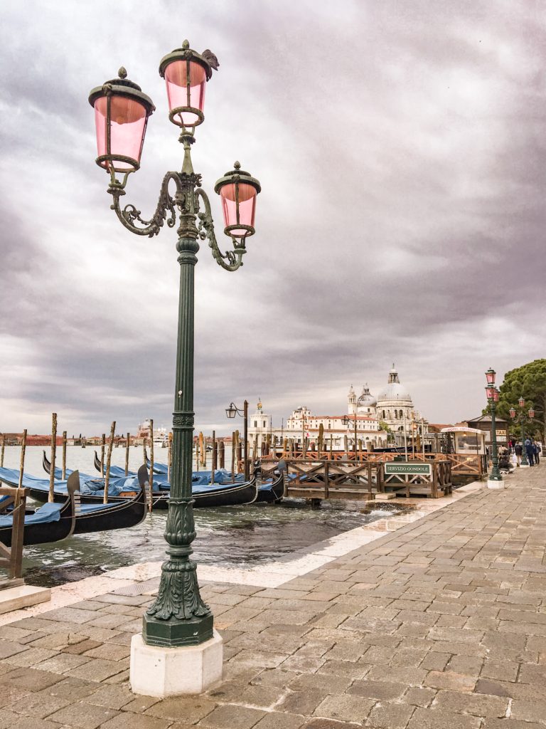 View of the Grand Canal from San Marco in Venice Italy