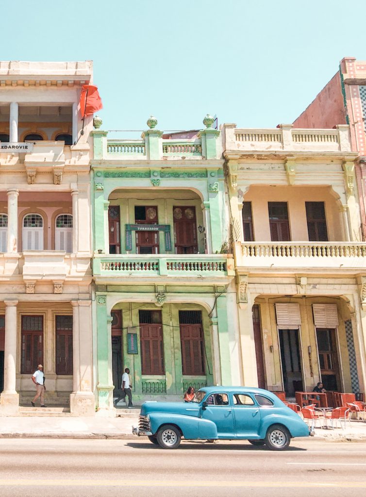 A classic style car in Havana, Cuba