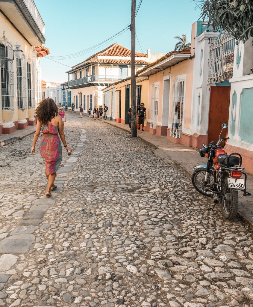Walking through the streets of Trinidad, Cuba