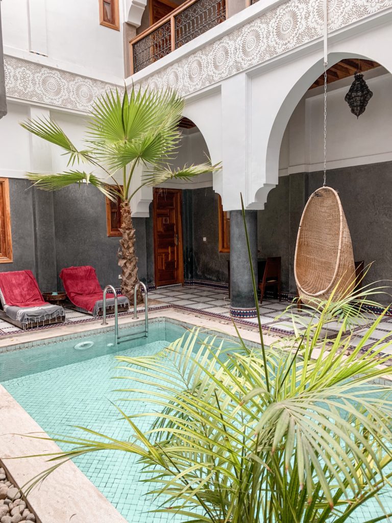 Luxury riad hotel in Marrakech, Morocco